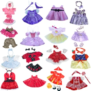 DRESSES fairy, princess, pink TEDDY CLOTHES OUTFIT - 16"/40cm BUILD a TEDDY BEAR - Picture 1 of 18