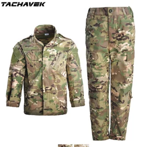 Kids Boy's Tactical Combat Uniform Suits Jacket Shirt Pants Girls Military SWAT - Picture 1 of 36