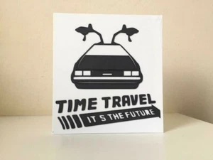 Back to the Future Time Travel Movie Logo Text BTTF Retro Display Collectible - Picture 1 of 2