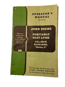 John Deere Portable Bale Elevator OMC301155 Operators Manual Book - Picture 1 of 4