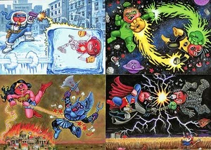 CUBO DE BASURA NIÑOS BNS 2 2014 TOPPS BATTLE JUEGO DE TARJETAS INSERTO 1 DE 4 - 4 DE 4 - Imagen 1 de 1