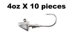 Maschera testa ombreggiata 4 oz su gancio nichel nero mustad 8/0 - 10 pezzi - Foto 1 di 1