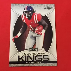 A.J. Brown ROOKIE Ole Miss Rebels / Titans .. 2019 Leaf Draft Touchdown Kings RC - Picture 1 of 2
