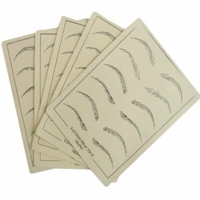 5/10/20/50/100Pcs 8x6" Tattoo Practice Skin eyebrow for Needles Machine US SELLE Foto 1 de 3