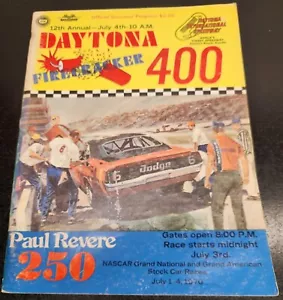 Vintage 1970 Daytona Firecracker 400 Official Program NASCAR Grand National - Picture 1 of 10