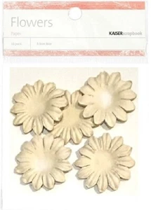 Paper Flowers, Taupe, 50/pk, 3.5cm, scrapbook -Kaisercraft 815 - Picture 1 of 1