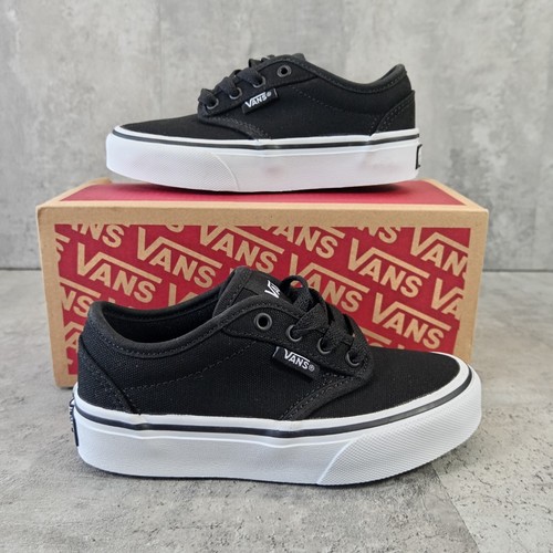 Scarpe da ginnastica Vans Atwood Low "OFF THE WALL" nere 751505 junior per bambini taglia UK 10 5