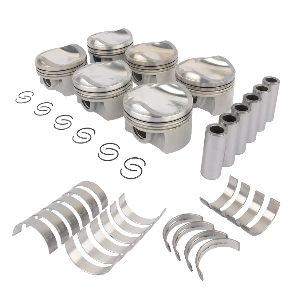 For Volkswagen Touareg Audi Q5 Q7 A4 A5 A6 A8 CTUB CCBA Pistons Bearings Set - Image 1 of 4
