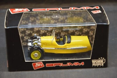 BRUMM 1/43 MORGAN MX-4 SUPER SPORT APERTA 1935 GIALLO R292-02 DIE CAST MODEL - Immagine 1 di 3