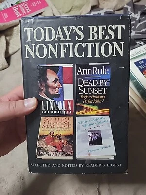 Today's Best Nonfiction The Readers Digest Association 1996 Hardcover Dust Jacke - Image 1 of 4