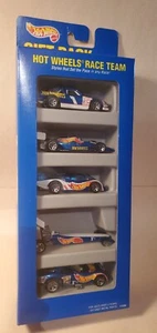 Hot Wheels Race Team 1995 paquete de regalo #13506 juego de 5 autos nuevo en paquete 5 + 7 radios - Imagen 1 de 10
