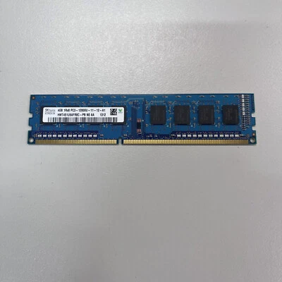 SK Hynix 4GB DDR3 RAM PC3-12800 1600MHz non-ECC Unbuffered CL11 HMT451U6AFR8C-PB - Image 1 of 3
