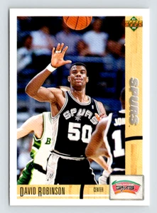 Tarjeta Upper Deck 1991, #324 David Robinson Salón de la Fama, San Antonio Spurs - Imagen 1 de 3