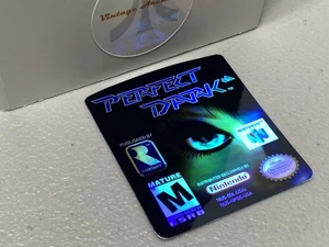 Perfect Dark, Holographic (N64 Nintendo) Replacement Label - Picture 1 of 1