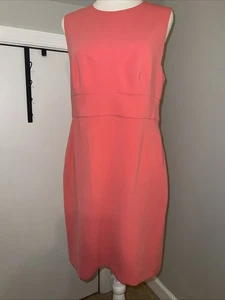 Diane von Furstenberg Women's Pink Sleeveless Knee Length Sheath Dress Size 10 - Picture 1 of 7