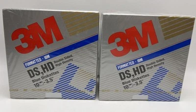 IBM SEALED 3m High Density DS, HD 3.5'  Blue Diskettes Formated IBM  20 - Image 1 of 4