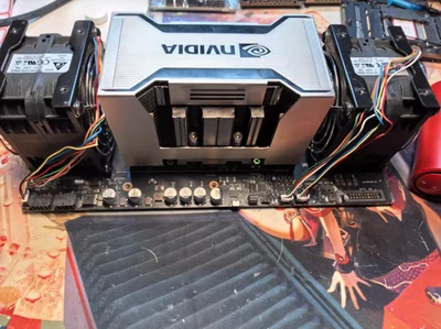 NVIDIA Tesla A100 SXM4 To PCIE Adapter Board+2X Fan+aluminium alloybackboard - image 1 of 4