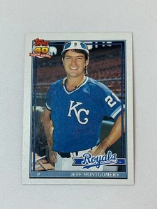 Tarjeta de béisbol vintage 1991 Topps 40 años Jeff Montgomery #371 Royals - Imagen 1 de 2
