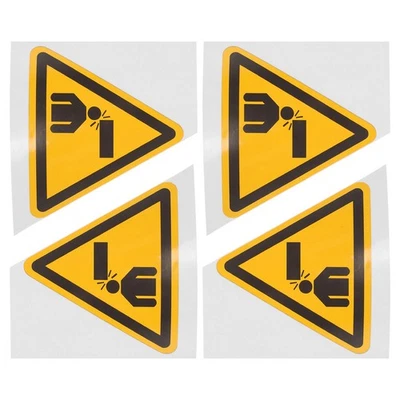  4 Pcs Warning Signs Safety Reflective Sticker Low Ceiling Watch Your Head - Image 1 of 4