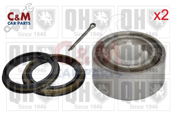 Par de kit de cojinetes de rueda delantera para NISSAN ALMERA de 1995 a 2000 - QH Foto 1 de 1