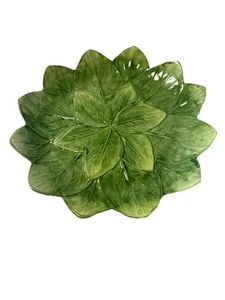 Vtg Ceramic Decorative Cabbage Plate ABC Ceramiche Bassano Italy 10” X 10” - Bild 1 von 6
