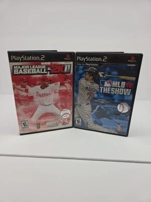PS2 Game Lot 2 Major League Baseball  2k11. Mlb10 The Show - Image 1 of 4
