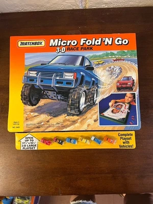Matchbox Micro Fold ‘N Go 3-D Race Park NEW Vintage Car RACE TRACK PLAY AREA NEW - Image 1 of 3