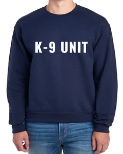 Sudadera cuello redondo diseño gráfico perro policía sheriff policía oficial unidad K-9 - Imagen 1 de 3