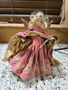 Vintage Wachsengel Christbaumspitze Pauline Leidel Spreen W. Germany RAR Puppe - Bild 1 von 10