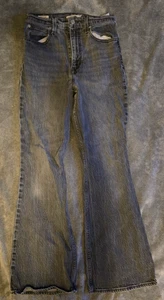 Vintage - Levi - 70's High Flare - Black - BIG E - Size 28x32 - Jeans - Picture 1 of 8