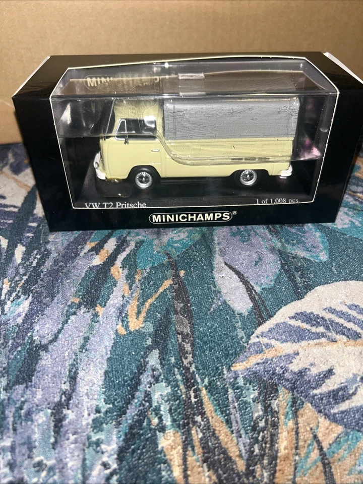 RARE EARLY MINICHAMPS 1/43 VW T2 PRITSCHE 1972 Beige 400053204 - Image 1 of 4