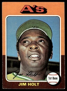 1975 Topps Jim Holt Oakland Athletics #607 - Picture 1 of 2