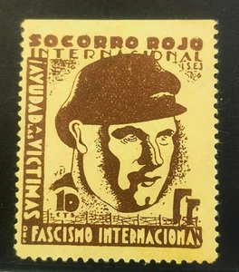 VIÑETA POLÍTICA REPUBLICA. AFINET 54 *. 10 CTS SOCORRO ROJO INTERNACIONAL. - Imagen 1 de 2