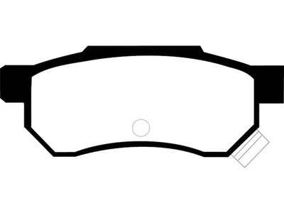 For 1992-1995, 1999-2000 Honda Civic Brake Pad Set Rear EBC 62581PVXR 1993 1994 - Изображение 1 из 4