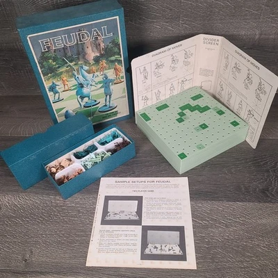 Juego de Mesa Vintage Feudal El Juego de Asedio y Conquista Juego 3M Completo Foto 1 de 4