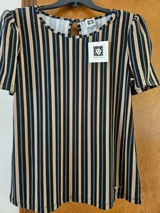 Anne Klein woman's striped size S blouse brand new - Picture 1 of 7