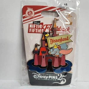Disney Niftie Fifties Flashback Castle Characters Dumbo Mini Jumbo LE 500 Pin - Picture 1 of 2