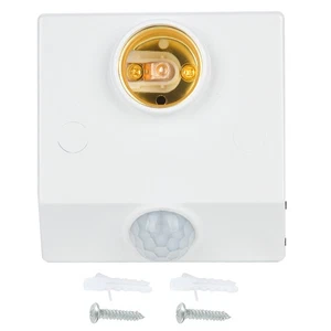 Infrared Sensor Motion Switch Adju E27 Light Socket For LED Bulb Appliances ♫ - Picture 1 of 12