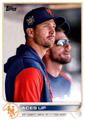 2022 Topps Update Aces Up (Max Scherzer / Jacob deGrom) New York Mets #US288 - Image 1 of 2