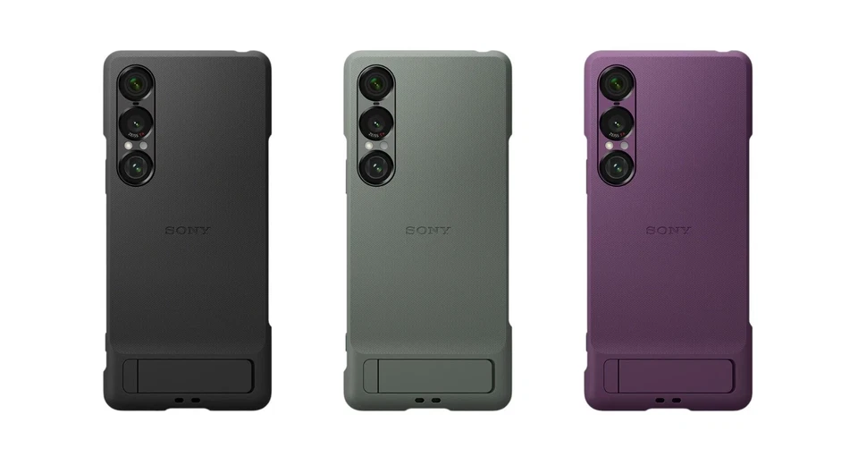 Funda estilo genuino con soporte para SONY Xperia 1 VII XQZ-CBFS Foto 1 de 4
