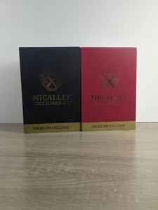Micallef Zigarren SMOKE INN EXCLUSIVE rot und schwarz Box Presse Toro Leerbox  - Bild 1 von 5