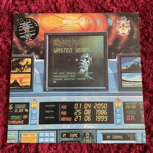 Iron Maiden - Wasted Years+Stranger In A Strange Land (Limited UK 2 x 12" Vinyl) - Picture 1 of 8