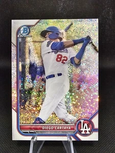2022 Bowman Chrome #BCP-103 Diego Cartaya /299 Speckle Refractor - Picture 1 of 2