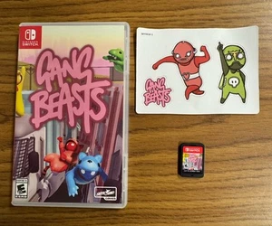 Gang Beasts (Nintendo Switch, 2021) W/ Stickers - Picture 1 of 8