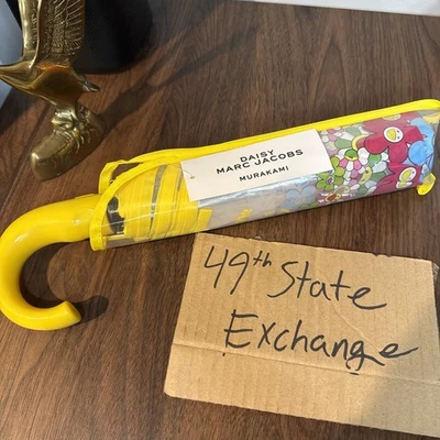 Paraguas Murakami Marc Jacobs Margarita Floral Superplano Amarillo Nuevo con Etiquetas ENVÍO RÁPIDO Foto 1 de 4