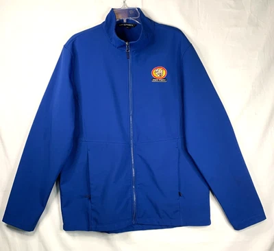 Piggly Wiggly Jacket Men XL Blue Port Authority Full Zip Soft Shell Funnel Neck - Image 1 of 4
