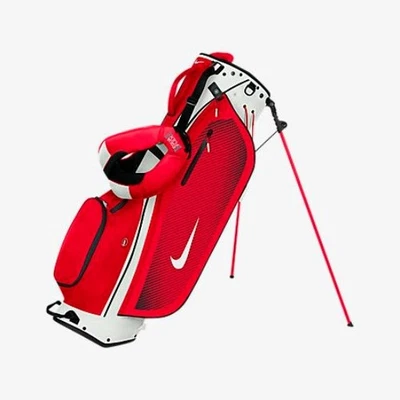 Nike Sport Lite Golf Stand Bag Carry Backpack Strap 5 Way Divider Red White Ohio - Image 1 of 4