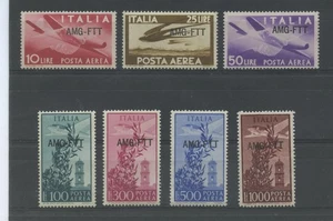 TRIESTE 1949 POSTA AEREA 7V. 3 ** LUSSO - Picture 1 of 1