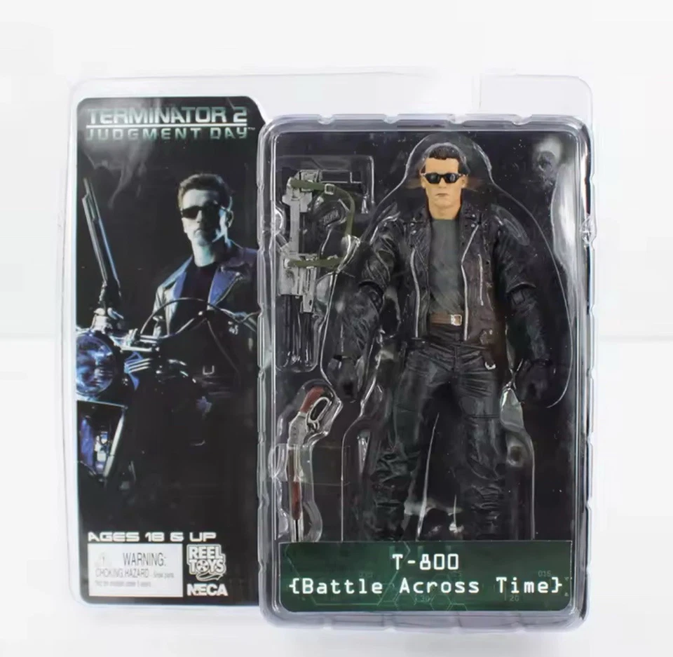 NECA Terminator 2 Judgement Day T-800 Action Figure Battle Across Time 7” Figure - Image 1 of 1