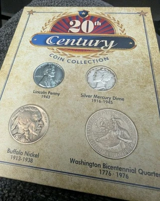 Beautiful Toned 20TH CENTURY COIN COLLECTION PENNY DIME NICKEL QUARTER SET - Image 1 of 4